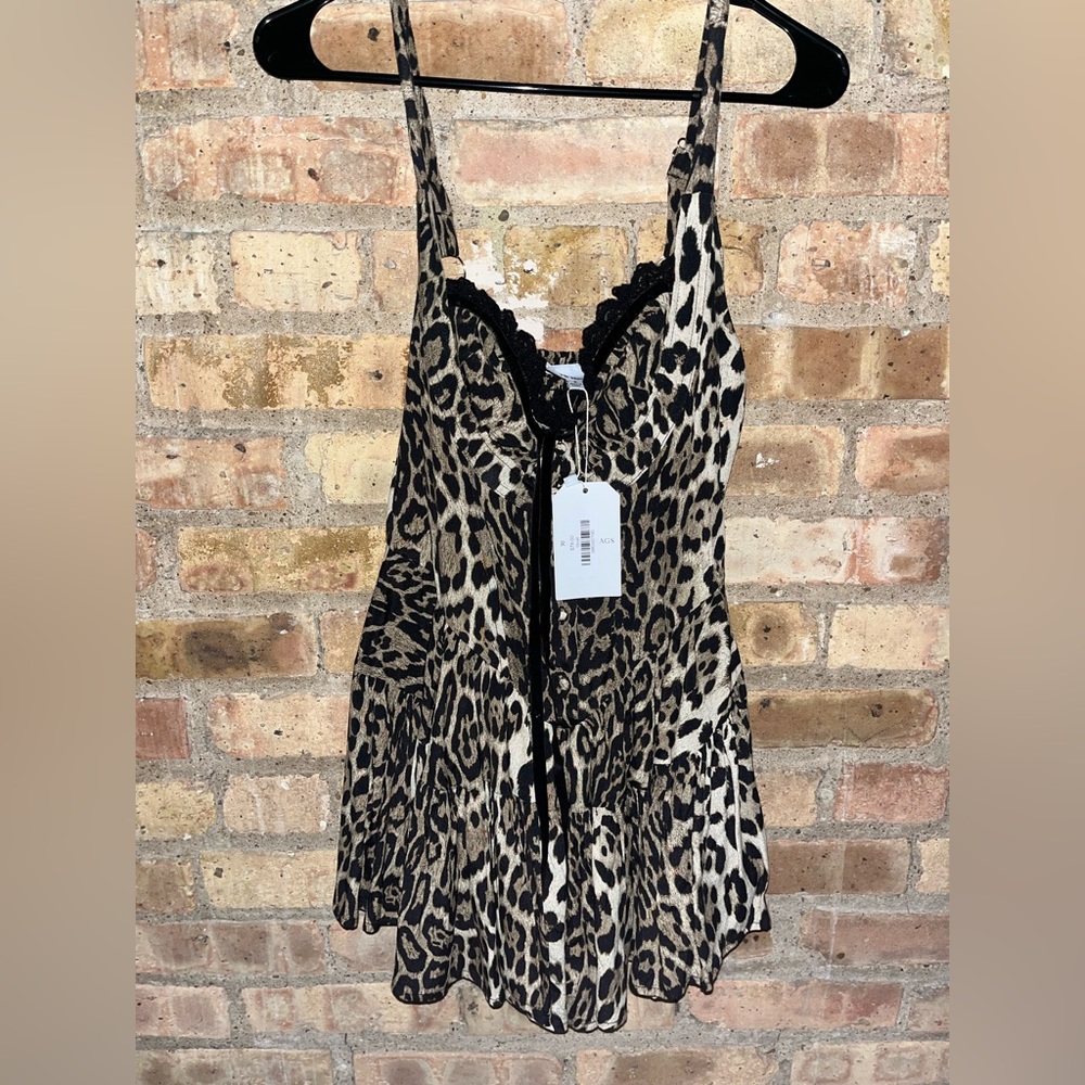 Rock and Rags Cheetah Romper/Dress size Small NWT